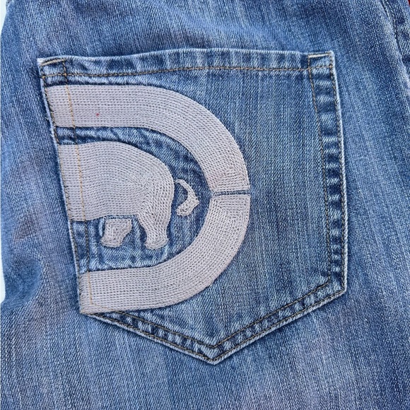 Y2K Ecko Untld. Embroidered Rhino Logo Pocket Relaxed Fit Jeans (30 x 30.5) - Picture 1 of 6